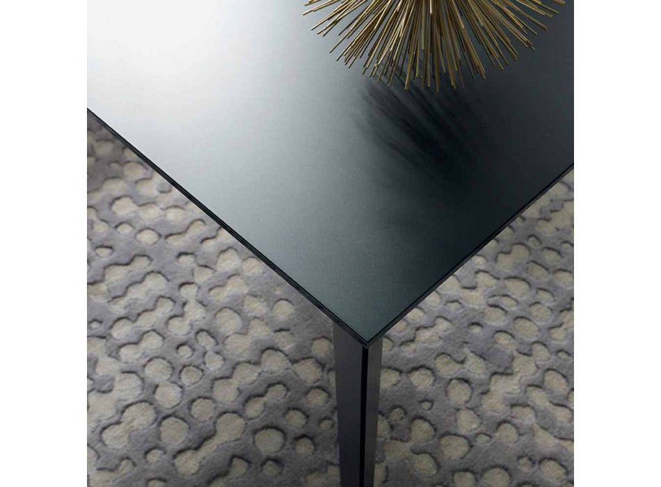 Mesa extensible hasta 250 cm con tapa de cristal Made in Italy - Pitagora viadurini