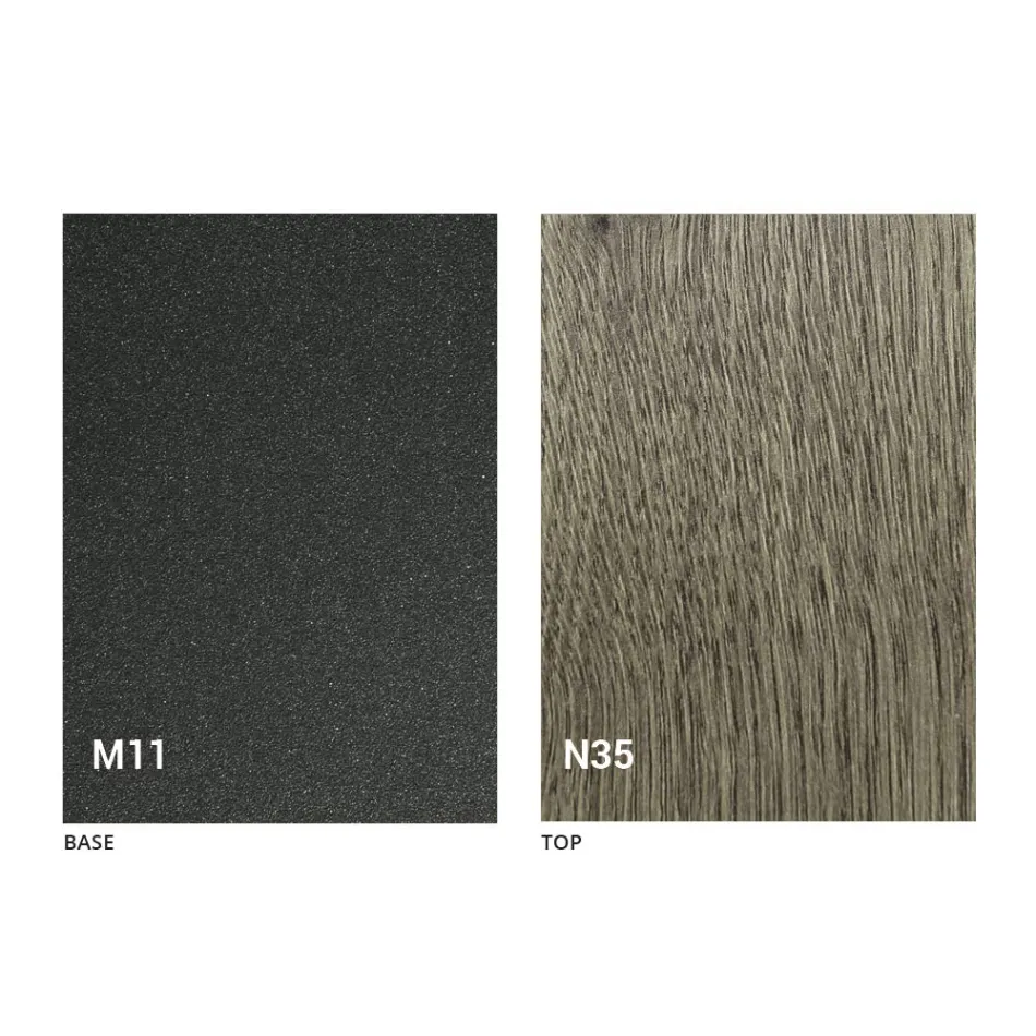 Mesa extensible hasta 280 cm en madera y metal Made in Italy - Gallotto viadurini