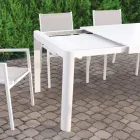 Mesa de Exterior Extensible hasta 300 cm en Aluminio Pintado - Vidrio viadurini