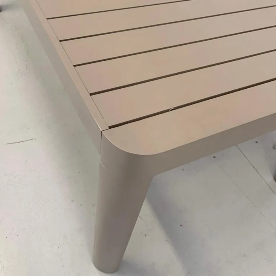 Mesa de Exterior Extensible hasta 300 cm en Aluminio Pintado - Vidrio viadurini