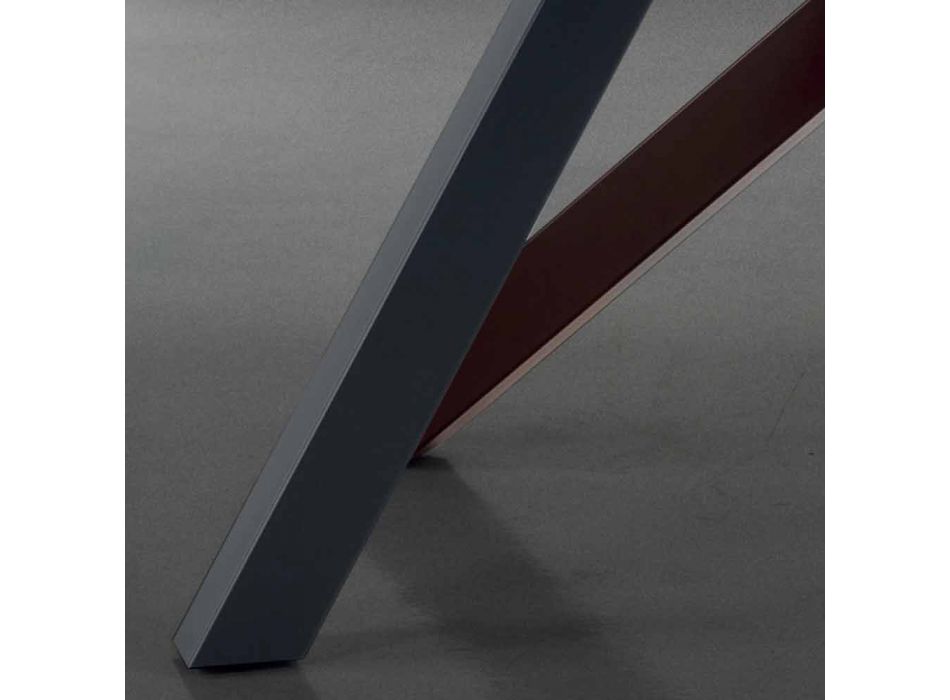 Mesa extensible hasta 300 cm en Fenix y acero Made in Italy - Settimmio viadurini