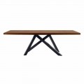 Mesa extensible hasta 300 cm en madera y acero Made in Italy - Settimmio