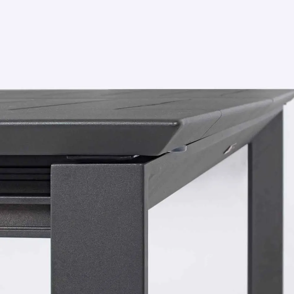Mesa extensible de aluminio de diseño moderno para Homemotion al aire libre - Casper viadurini