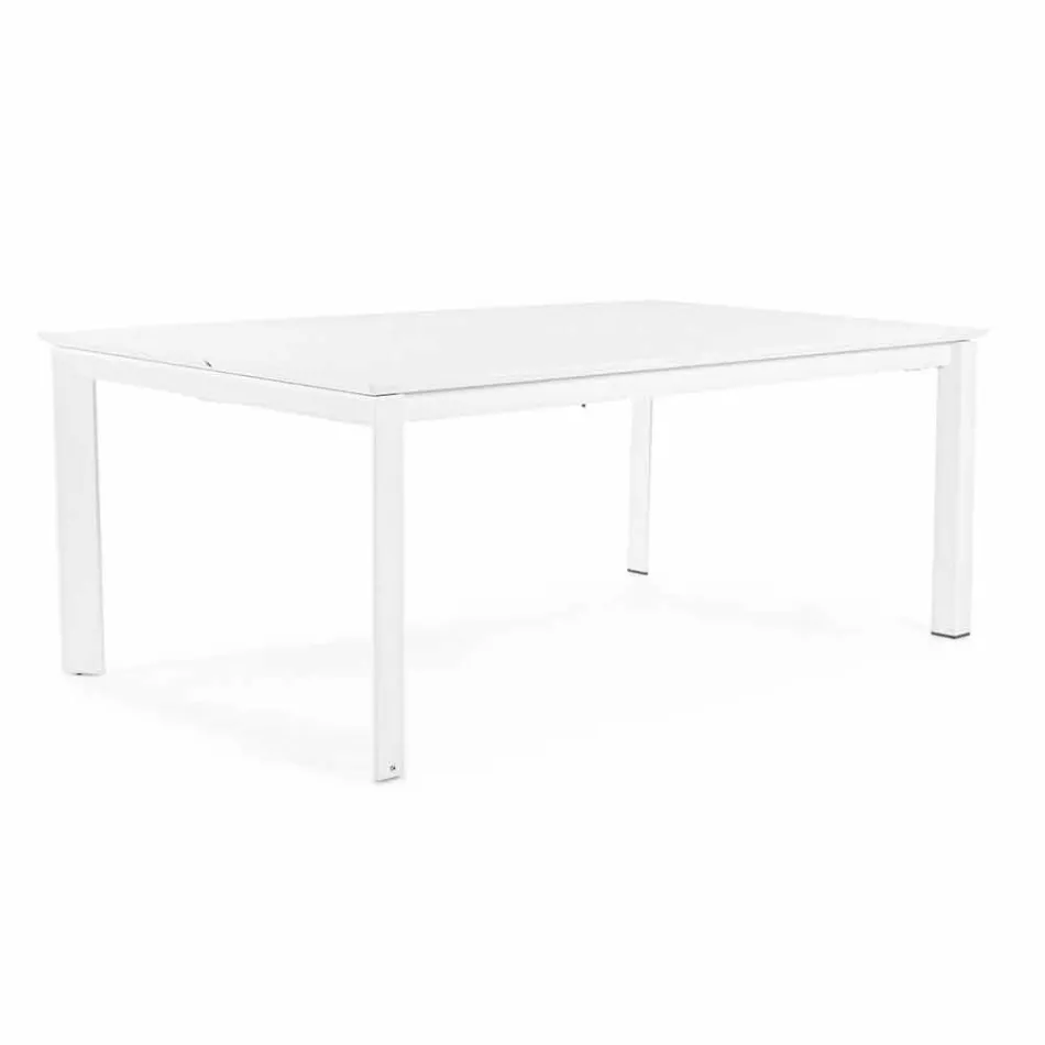 Mesa extensible de aluminio de diseño moderno para Homemotion al aire libre - Casper viadurini