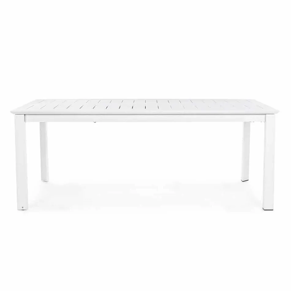 Mesa extensible de aluminio de diseño moderno para Homemotion al aire libre - Casper viadurini