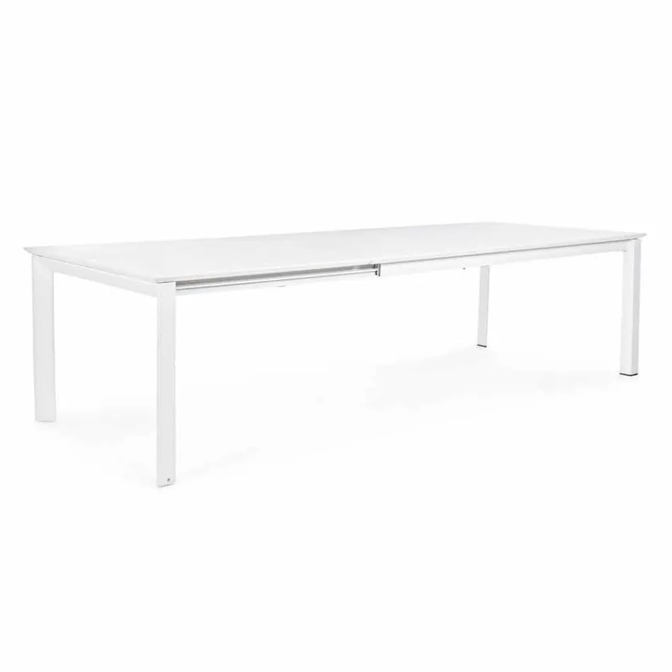 Mesa extensible de aluminio de diseño moderno para Homemotion al aire libre - Casper viadurini