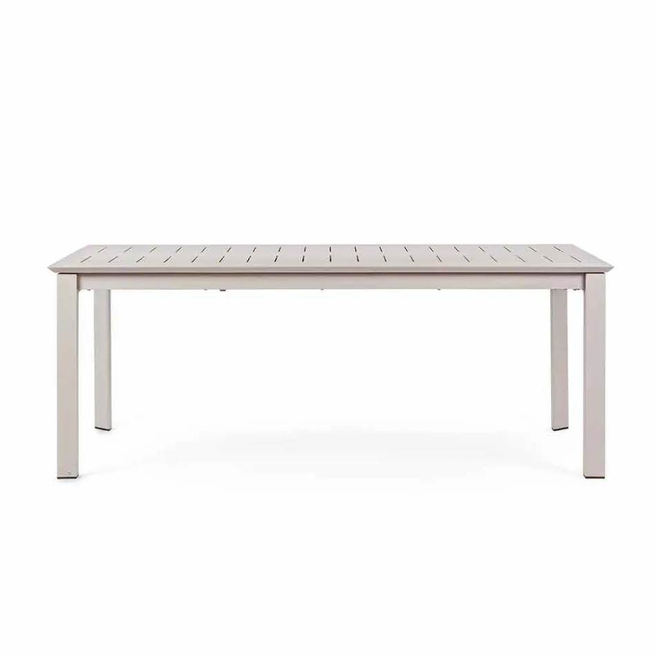 Mesa extensible de aluminio de diseño moderno para Homemotion al aire libre - Casper viadurini