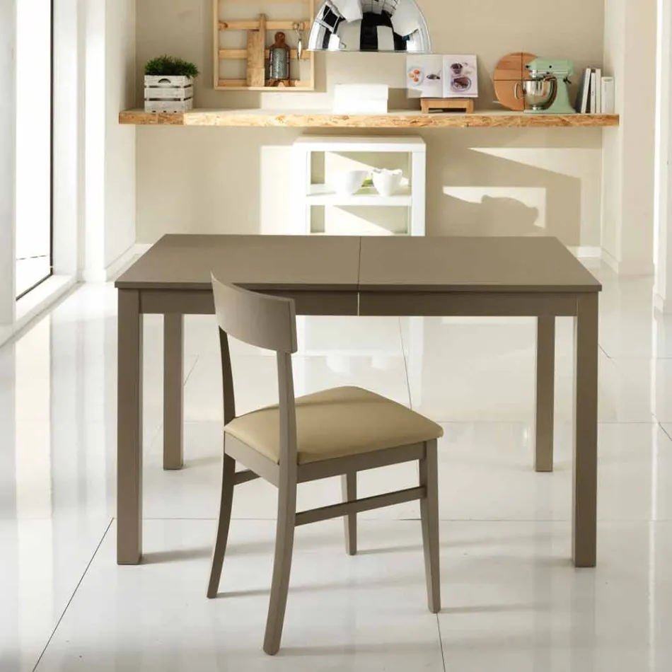 Mesa extensible en madera de haya fabricado en Italia Tito viadurini