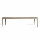Mesa extensible en nogal gris natural, diseño moderno Matis viadurini