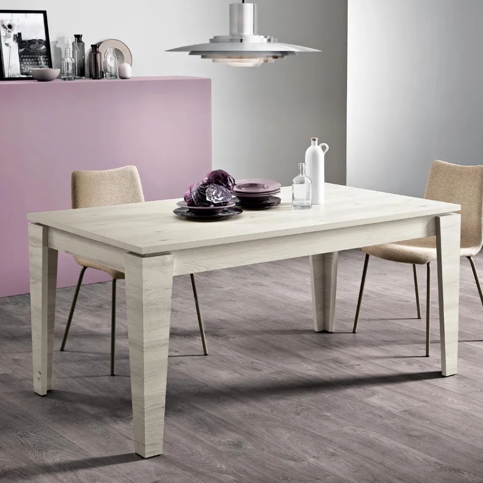 Mesa Extensible en Melamina de Diferentes Acabados Made in Italy - Lily viadurini