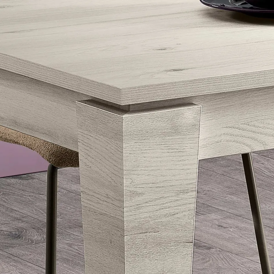 Mesa Extensible en Melamina de Diferentes Acabados Made in Italy - Lily viadurini