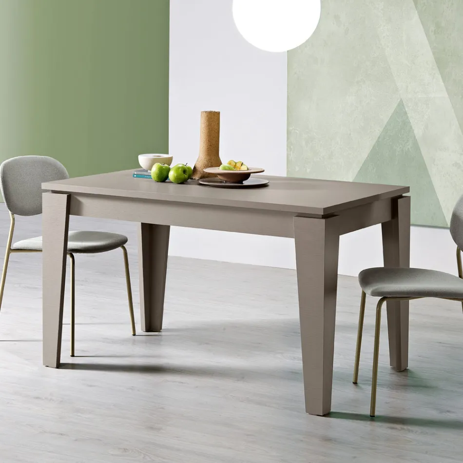 Mesa Extensible de Melamina en Diferentes Acabados Made in Italy - Lily viadurini