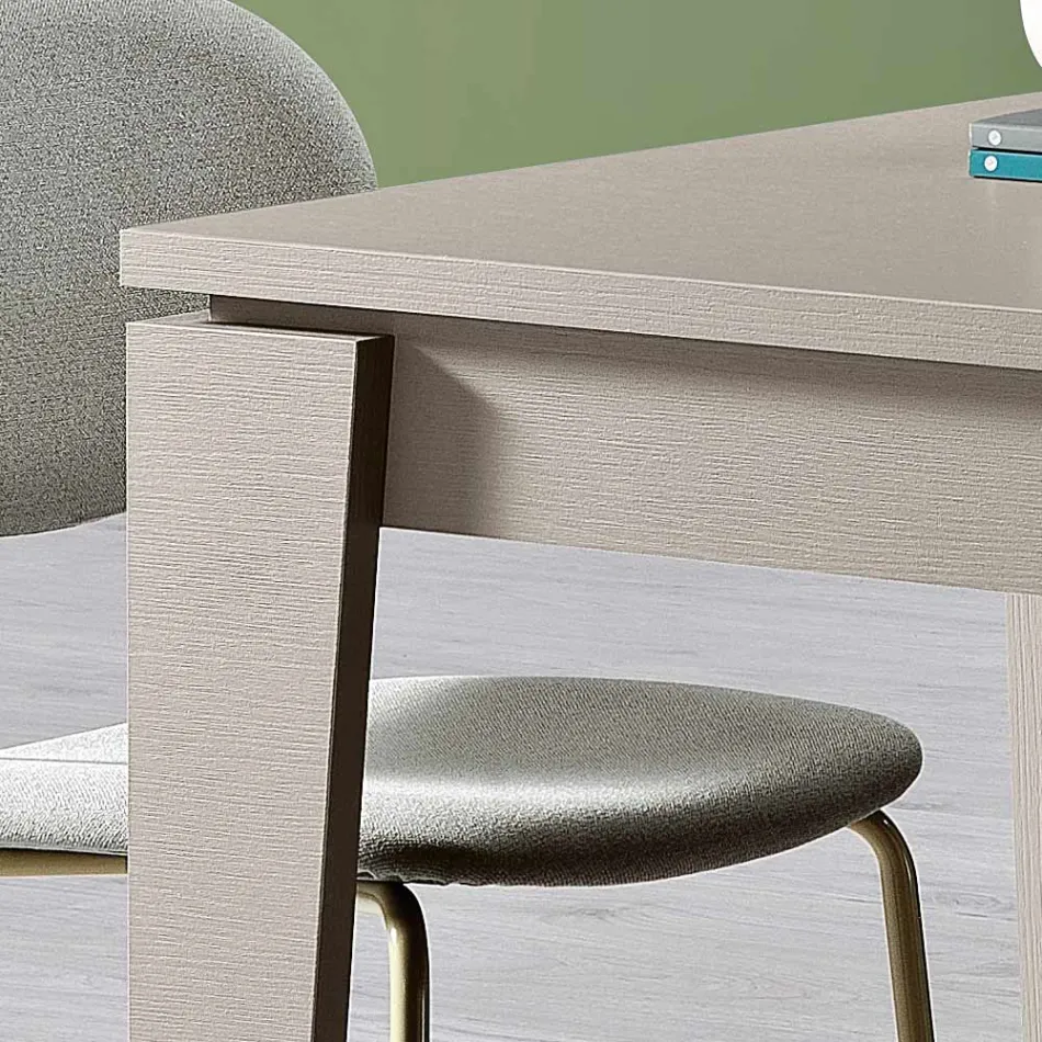 Mesa Extensible de Melamina en Diferentes Acabados Made in Italy - Lily viadurini