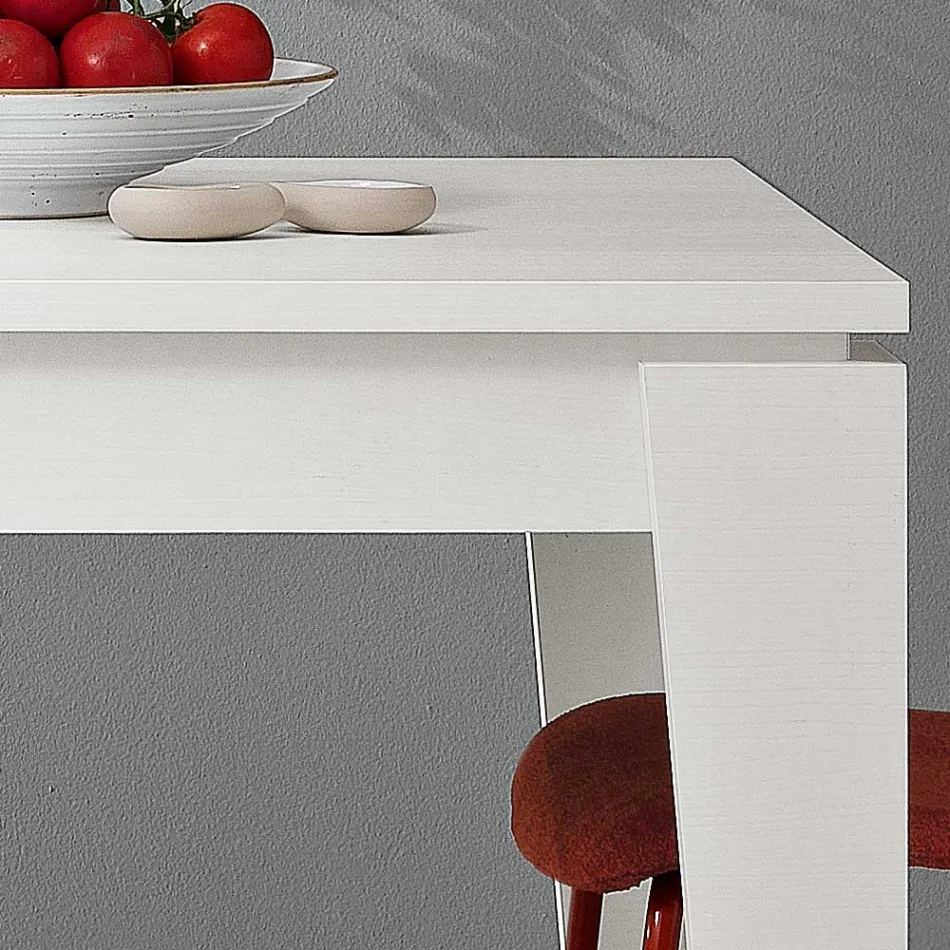 Mesa Extensible en Melamina de Diferentes Acabados Made in Italy - Lily viadurini