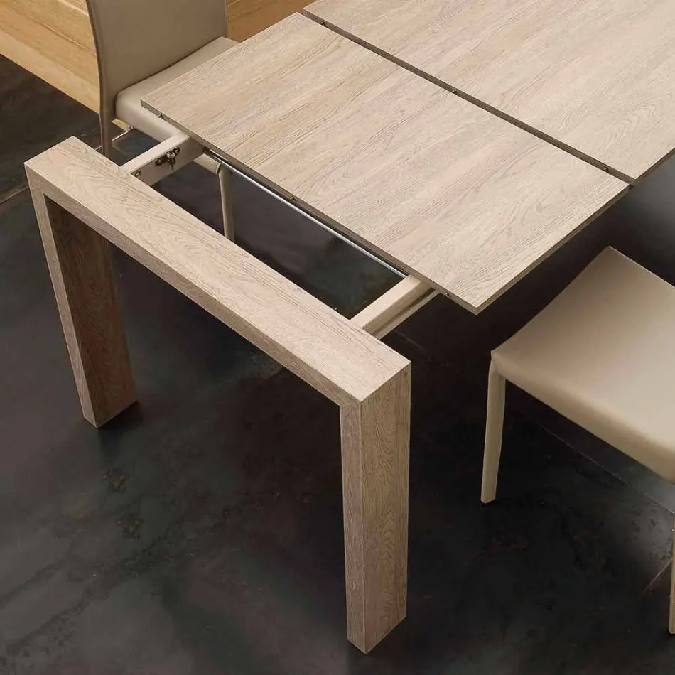 Mesa extensible en MDF melamina y moderna Jesi viadurini