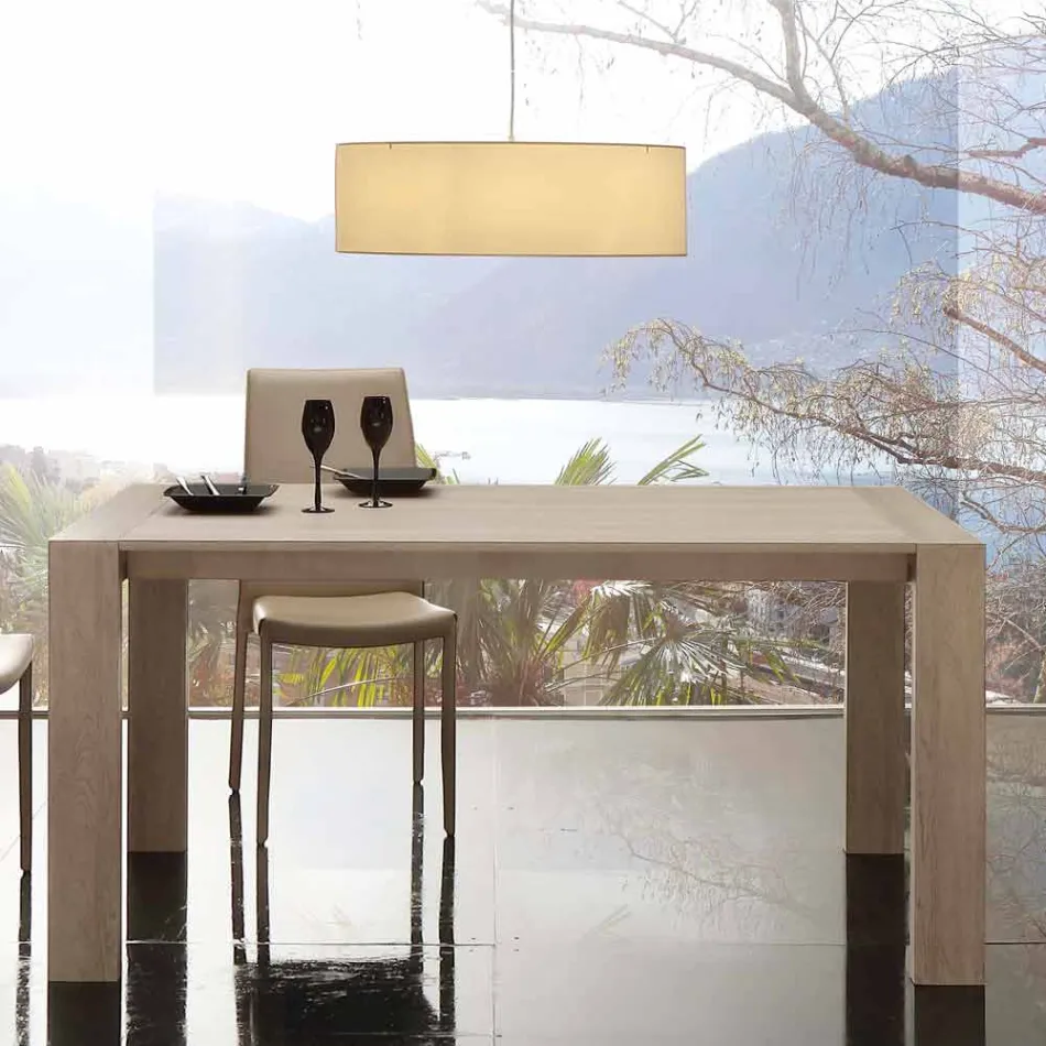 Mesa extensible en MDF melamina y moderna Jesi viadurini