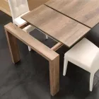 Mesa extensible en MDF melamina y moderna Jesi viadurini