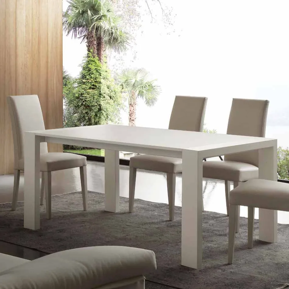 Mesa extensible en MDF melamina y moderna Jesi viadurini