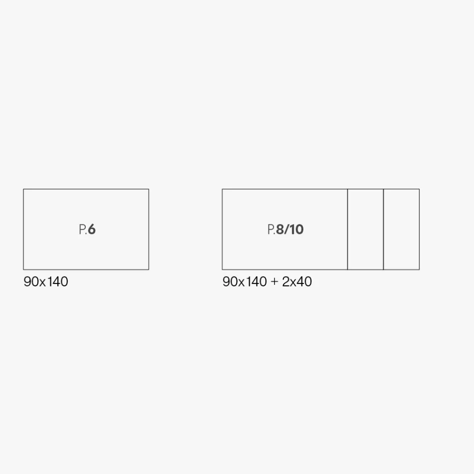 Mesa extensible de vitrocerámica acabado Fokos Terra Made in Italy - Ariel viadurini