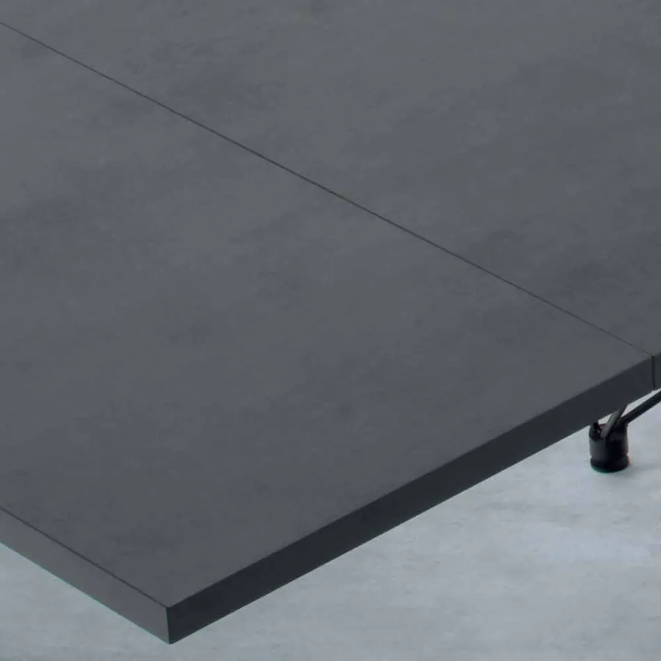 Mesa Extensible Moderna 14 asientos con Tapa Laminada Hecho en Italia -Ezzellino viadurini