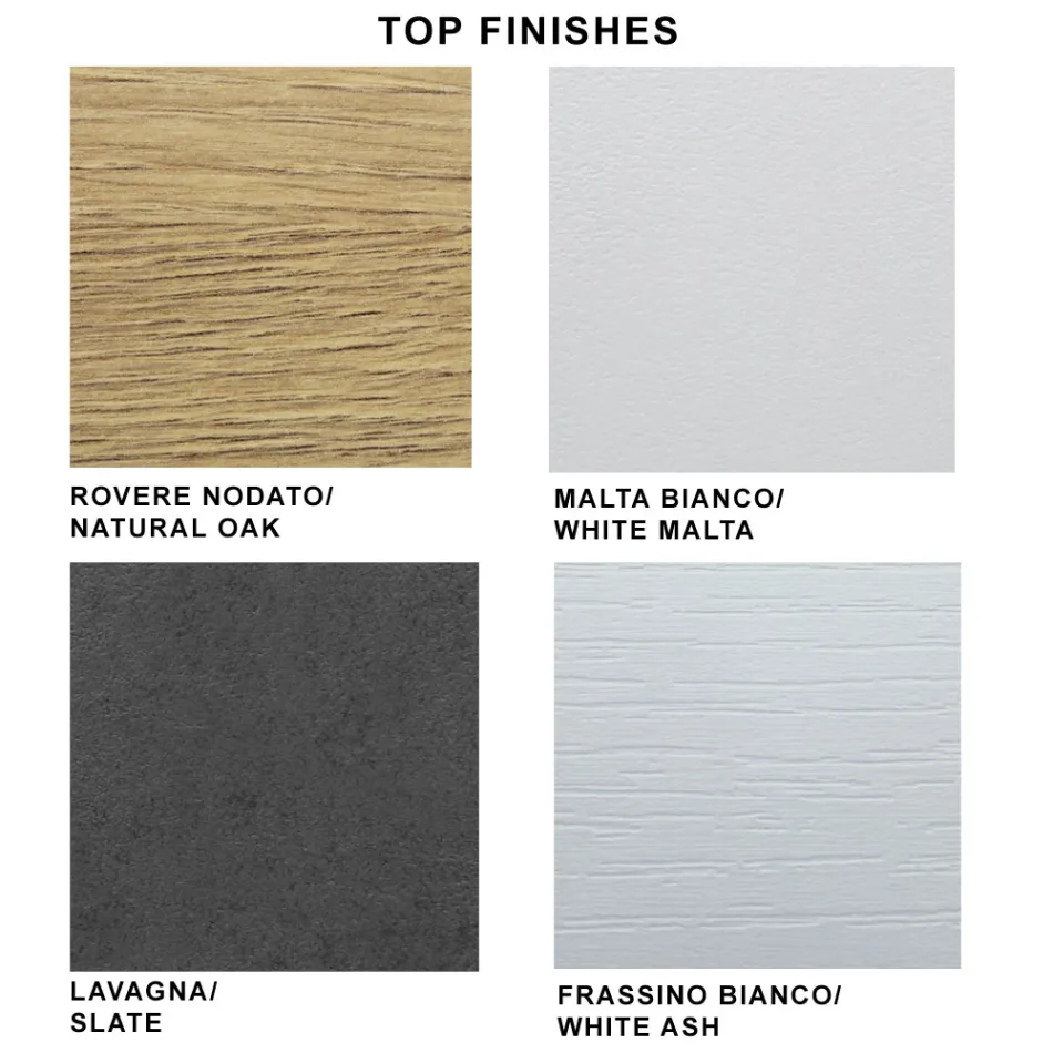 Mesa extensible moderna con tapa de madera laminada Made in Italy – Settimmio viadurini