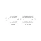 Mesa extensible moderna con tapa de madera laminada Made in Italy – Settimmio viadurini