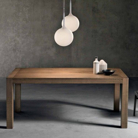 Moderna mesa de fresno extensible hecha en Italia Parre viadurini