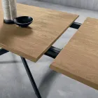 Mesa extensible moderna en madera de roble Made in Italy - Oncino viadurini