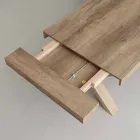 mesa extensible melamina contemporáneo y MDF Denver viadurini