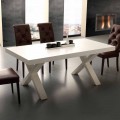 Mesa extensible moderna en nobilitado y Mdf modelo Denver