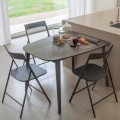 Mesa de comedor extensible hasta 170 cm en madera contrachapada - Nutello