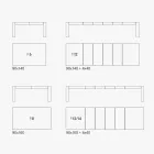 Mesa Extensible de Melamina Plegable Made in Italy - Oky viadurini