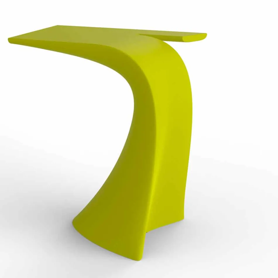 Mesa alta de exterior de diseño H 100 cm, en polietileno, Wing Vondom viadurini