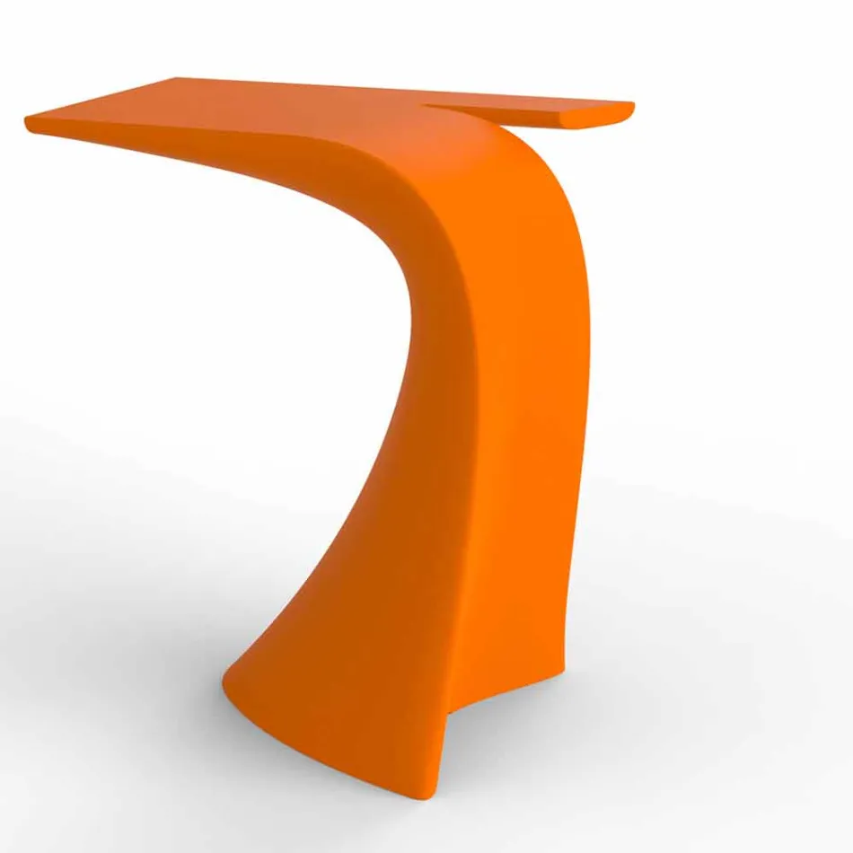 Mesa alta de exterior de diseño H 100 cm, en polietileno, Wing Vondom viadurini