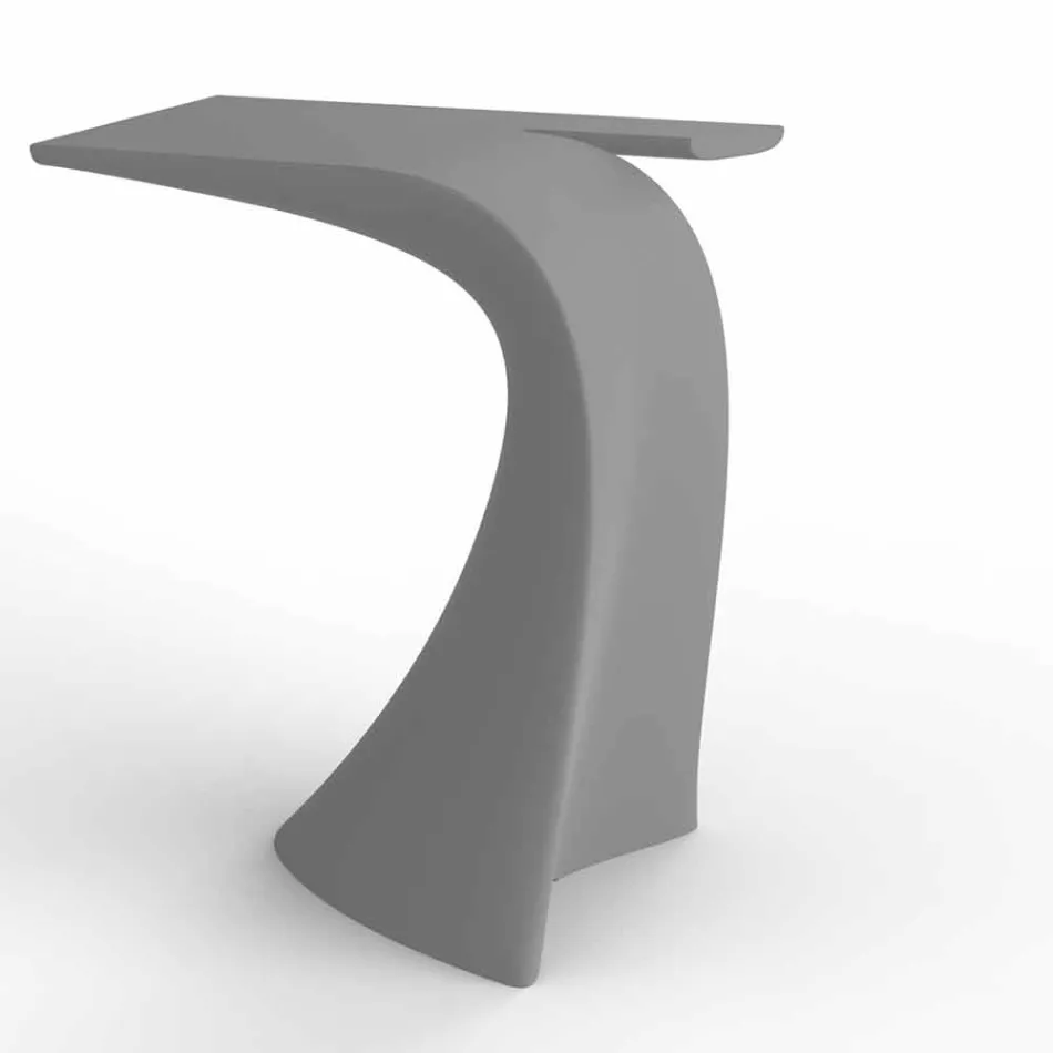 Mesa alta de exterior de diseño H 100 cm, en polietileno, Wing Vondom viadurini