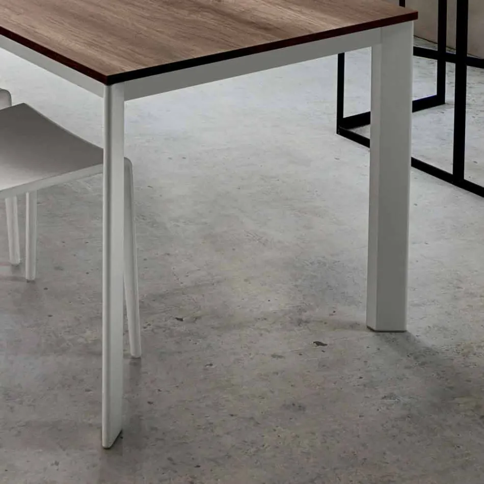 Mesa extensible hasta 334 cm efecto madera Made in Italy - Bavaria viadurini