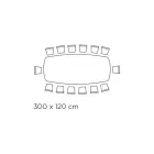 Mesa con tapa de cerámica en forma de barril y base de acero Made in Italy - Ezzellino viadurini