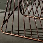 Mesa con tapa hecha en Italia vitrocerámica moderna, Mitia viadurini