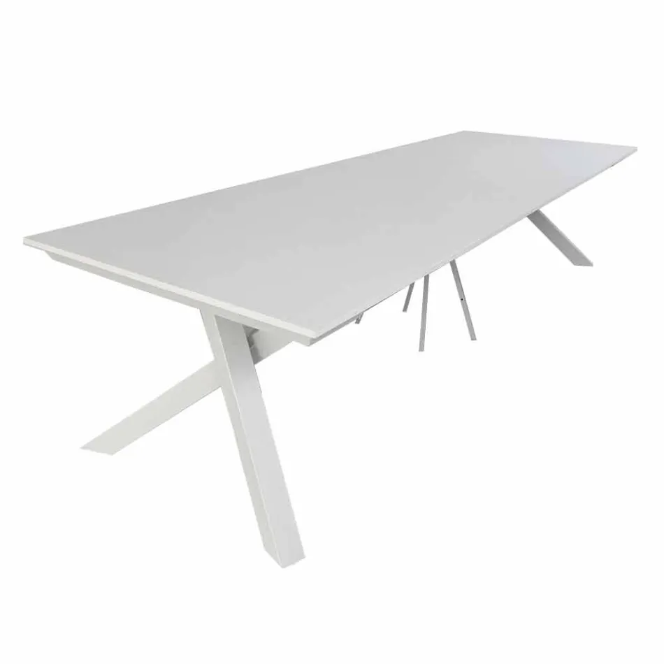 Mesa Consola Extensible hasta 325 cm en Melamina Hecho en Italia - Settimmio viadurini
