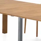 Mesa consola extensible en madera chapada Made in Italy - Gordito viadurini
