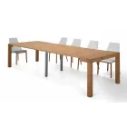 Mesa consola extensible en madera chapada Made in Italy - Gordito viadurini