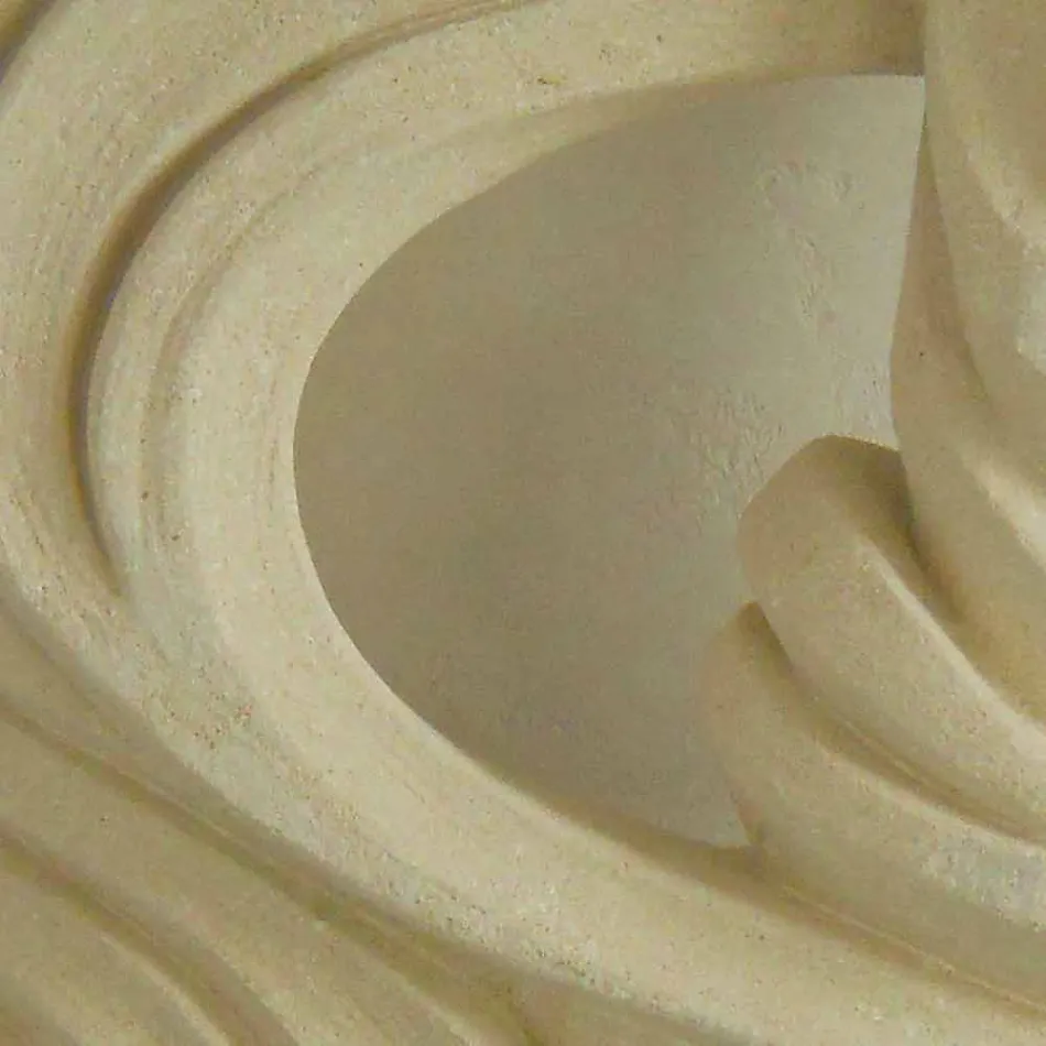 mesa consola de piedra y cristal de diseño Emera viadurini