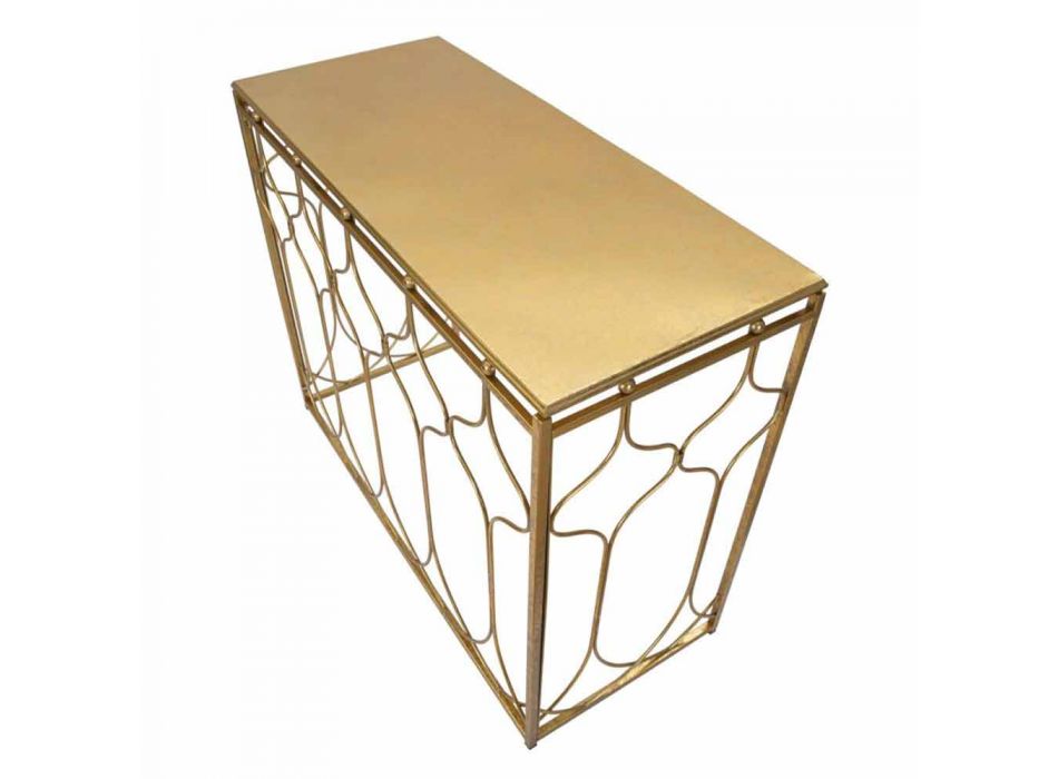 Mesa consola rectangular de hierro de diseño moderno - Karine viadurini