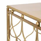 Mesa consola rectangular de hierro de diseño moderno - Karine viadurini