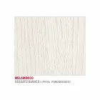 Mesa de cocina con tapa de melamina y base de metal Made in Italy - Spilla viadurini