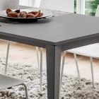 Mesa de cocina de metal pintado con tapa en Fenix Made in Italy - Efisto viadurini
