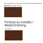 Mesa de cristal de 300 cm con base metálica, fabricada en Italia. Diseño: Lunaria. viadurini