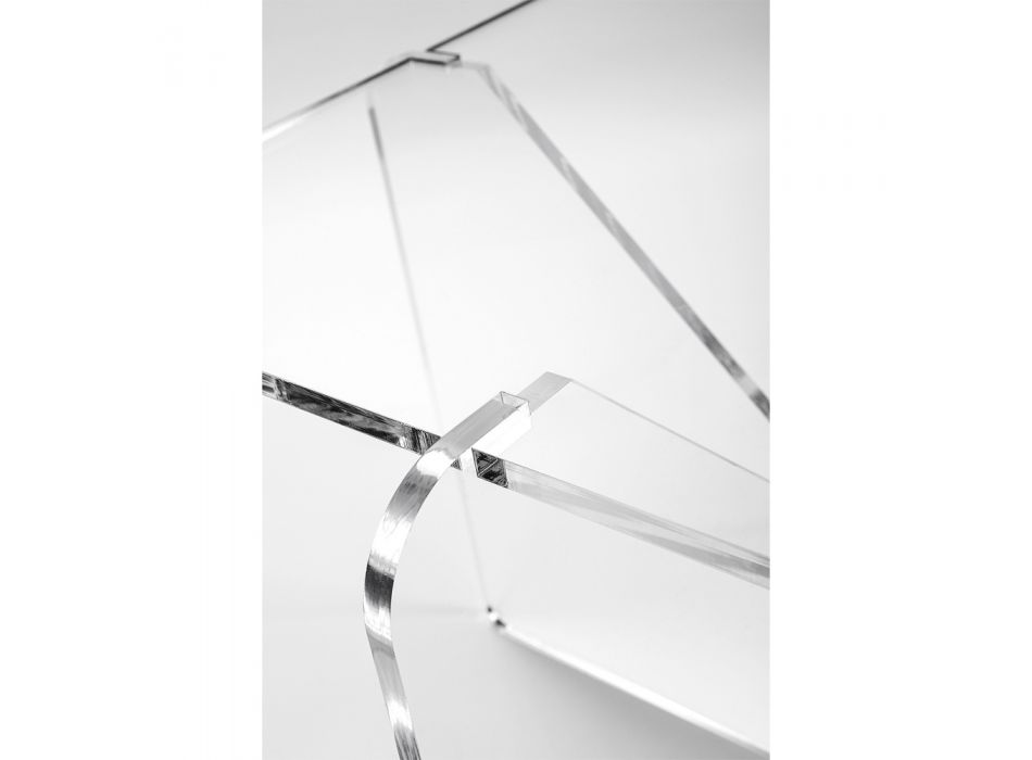Mesa de centro de diseño en plexiglás transparente o ahumado - Draco viadurini