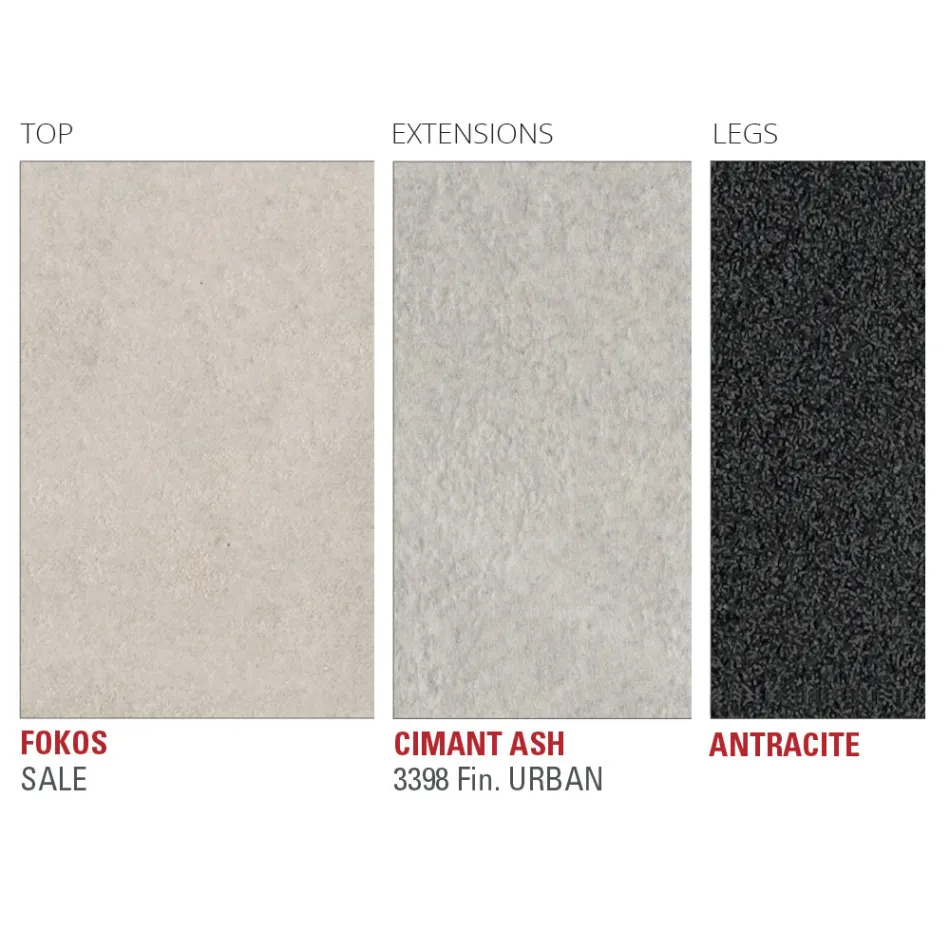 Mesa de cocina extensible de cerámica laminada fina Made in Italy - Efisto viadurini