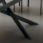 Mesa de cocina en Laminam con estructura de metal Made in Italy - Carlino viadurini